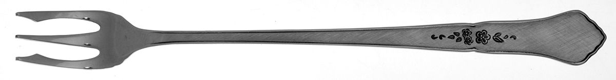 Ashmore (Stainless-Burnished Handle) Cocktail/Seafood Fork by Oneida Silver-1