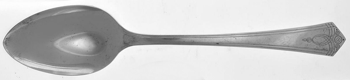 Aurora (Silverplate, 1930) Place/Oval Soup Spoon by Oneida Silver-1