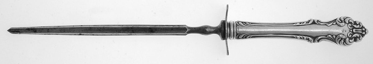 Avalon (Silverplate, 1901) Large Roast Steel Rod Knife Sharpener by Oneida Silver-1