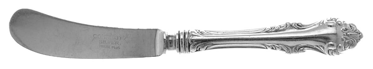 Avalon (Silverplate, 1901) Hollow Handle Paddle Butter Spreader (Slvpt) by Oneida Silver-1