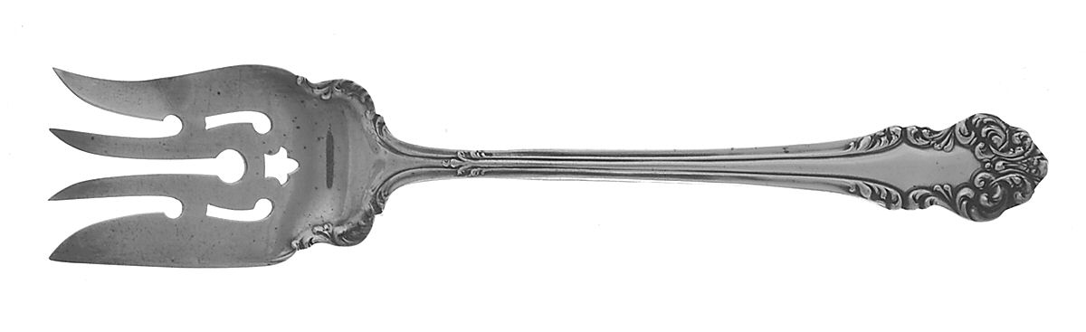 Avalon (Silverplate, 1901) Medium Solid Cold Meat Serving Fork by Oneida Silver-1