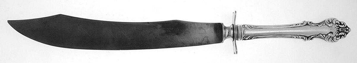 Avalon (Silverplate, 1901) Large Stainless Blade Roast Carving Knife by Oneida Silver-1