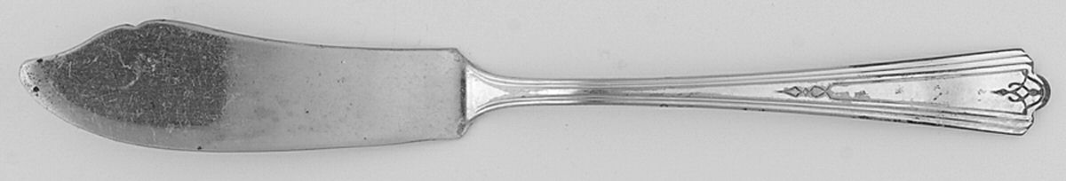 Avion (Silverplate, 1929) Flat Handle Master Butter Knife by Oneida Silver-1