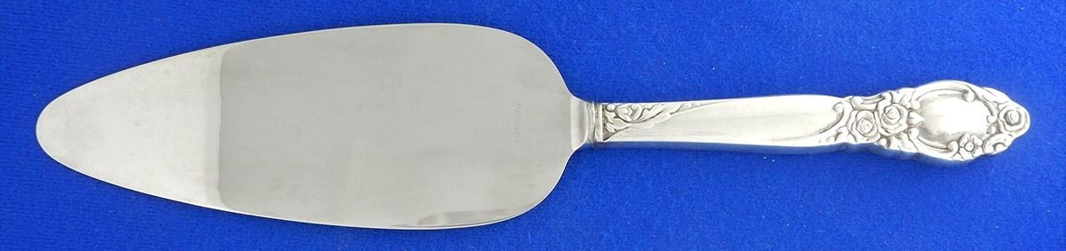 Ballad-Country Lane (Silverplate, 1953) Pie Server with Stainless Blade by Oneida Silver-1