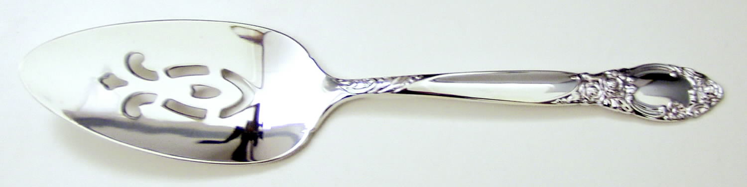 Ballad-Country Lane (Silverplate, 1953) Server-Pie/Solid-Pierced by Oneida Silver-1