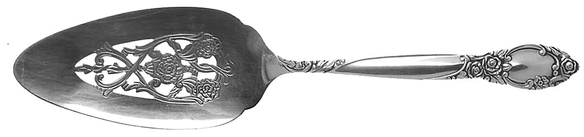 Ballad-Country Lane (Silverplate, 1953) Solid Pierced Pie Server by Oneida Silver-1