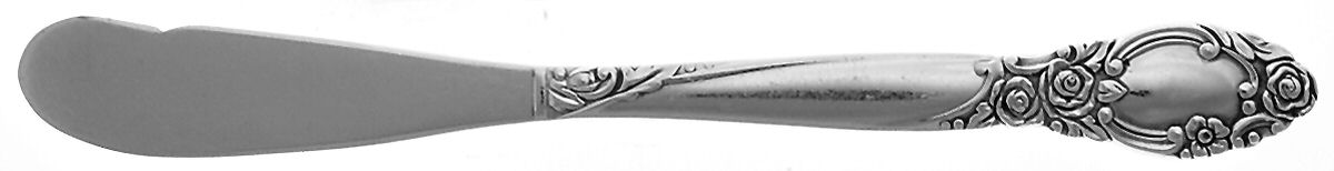 Ballad-Country Lane (Silverplate, 1953) Flat Handle Butter Spreader by Oneida Silver-1