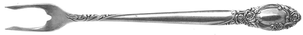 Ballad-Country Lane (Silverplate, 1953) Short Handle Pickle/Olive Fork by Oneida Silver-1