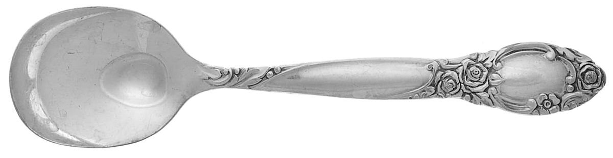 Ballad-Country Lane (Silverplate, 1953) Straight Handle Baby Spoon by Oneida Silver-1