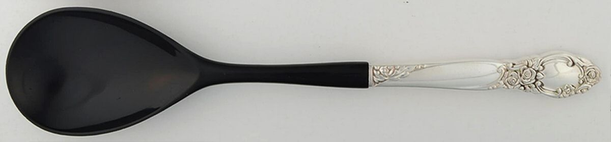 Ballad-Country Lane (Silverplate, 1953) Salad Serving Spoon with Plastic Bowl by Oneida Silver-1
