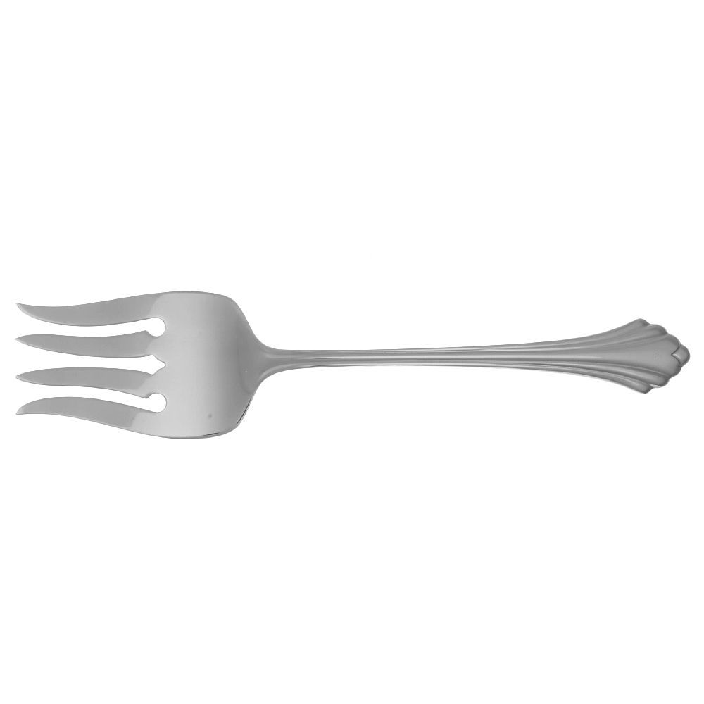 Bancroft (Stainless) Medium Solid Cold Meat Serving Fork by Oneida Silver-1