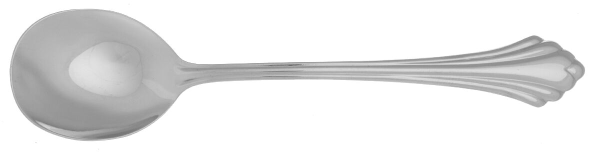 Bancroft (Stainless) Round Bowl Soup Spoon (Cream Soup) HC by Oneida Silver-1