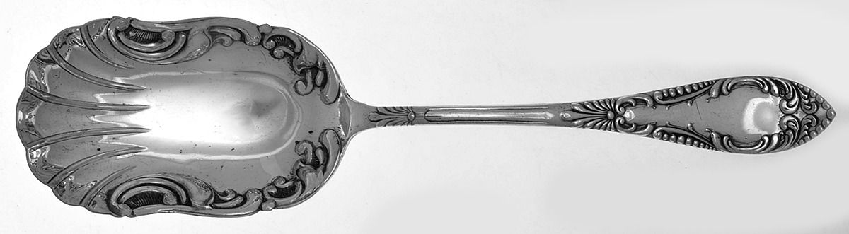 Bancroft (Silverplate, 1915) Solid Shell Berry/Casserole Spoon by Oneida Silver-1