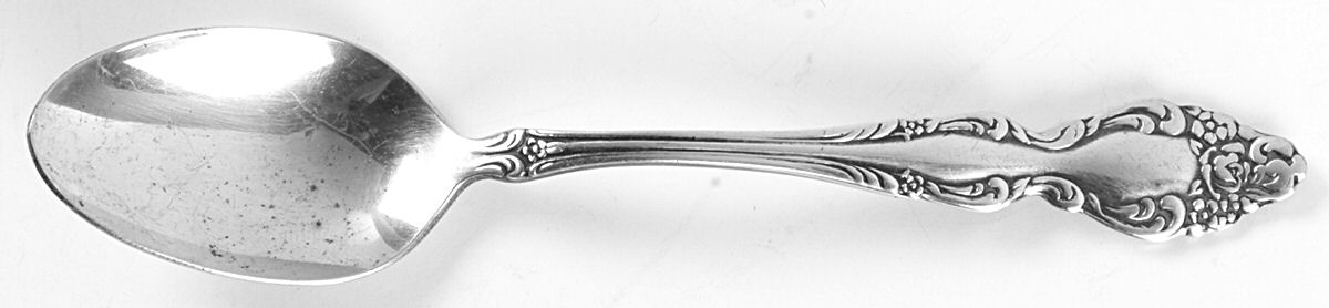 Baroque Rose (Silverplate, 1967, USA) Demitasse Spoon by Oneida Silver-1