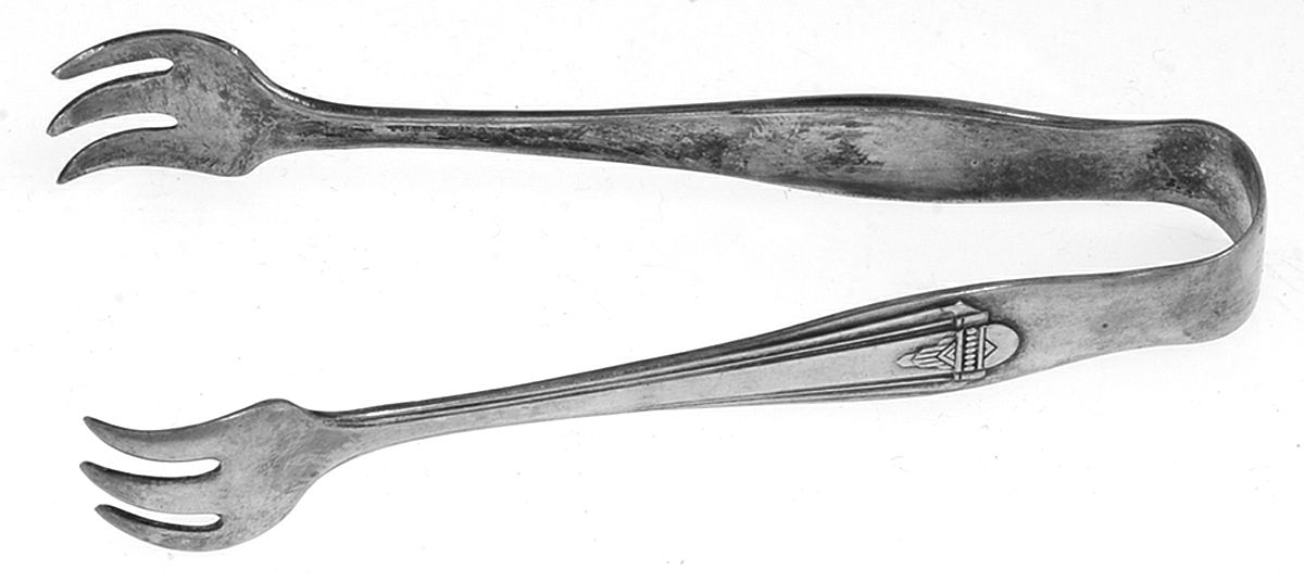 Barbara (Silverplate, 1931) Sugar Tongs by Oneida Silver-1