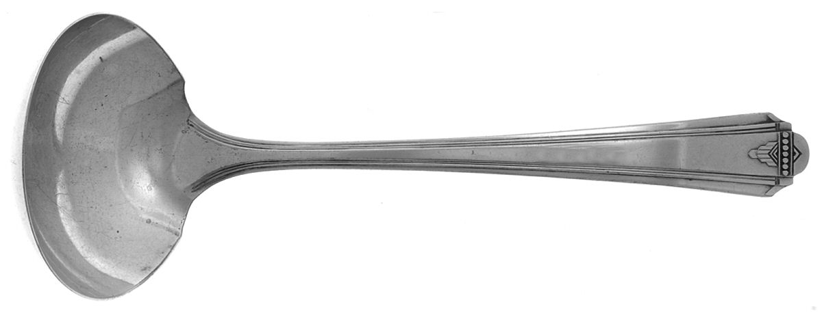Barbara (Silverplate, 1931) Solid Gravy Ladle by Oneida Silver-1