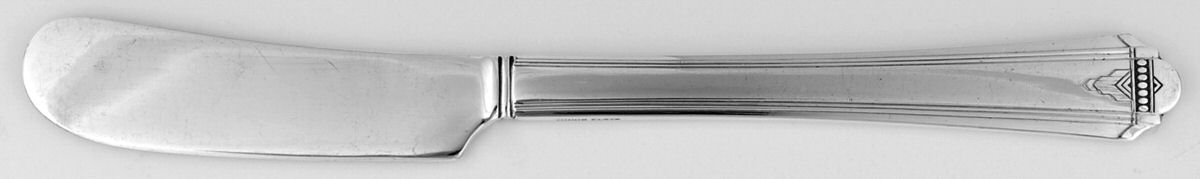 Barbara (Silverplate, 1931) Flat Handle Butter Spreader by Oneida Silver-1