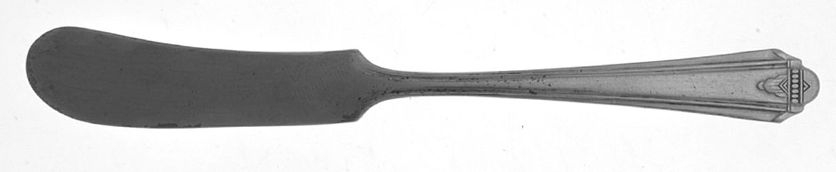 Barbara (Silverplate, 1931) Flat Handle Butter Spreader by Oneida Silver-1