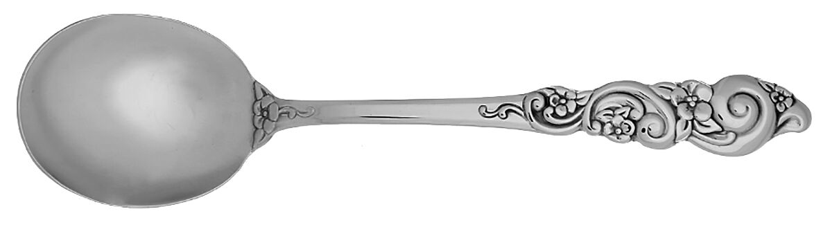 Barcelona (Stainless) Round Bowl Soup Spoon (Cream Soup) HC by Oneida Silver-1