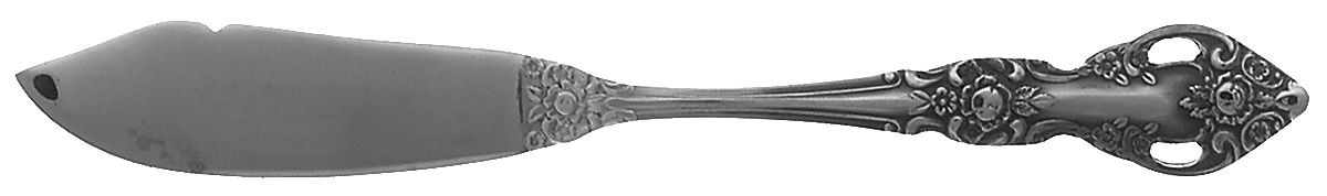 Baton Rouge (Stainless) Flat Handle Master Butter Knife by Oneida Silver-1