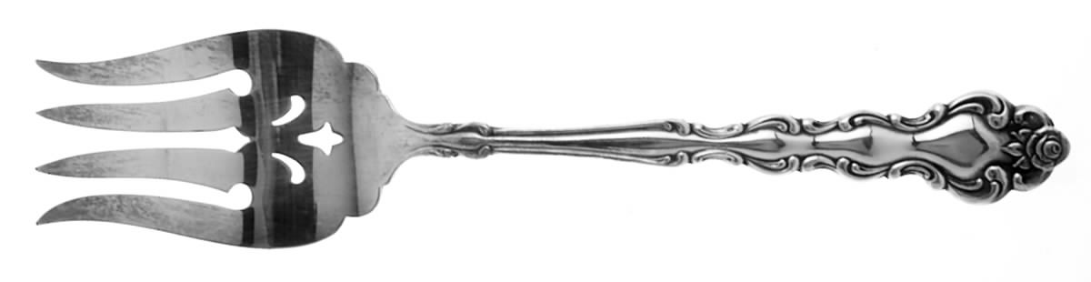 Beethoven (Silverplate, 1971) Medium Solid Cold Meat Serving Fork by Oneida Silver-1