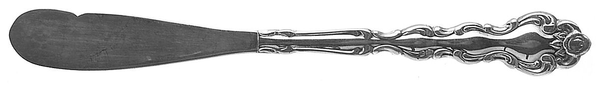 Beethoven (Silverplate, 1971) Flat Handle Butter Spreader by Oneida Silver-1