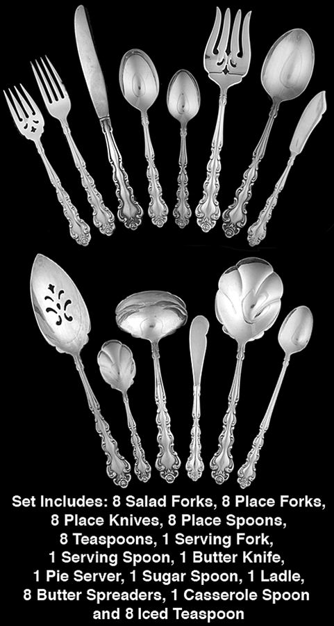 Beethoven (Silverplate, 1971) 63 Piece Set by Oneida Silver-1