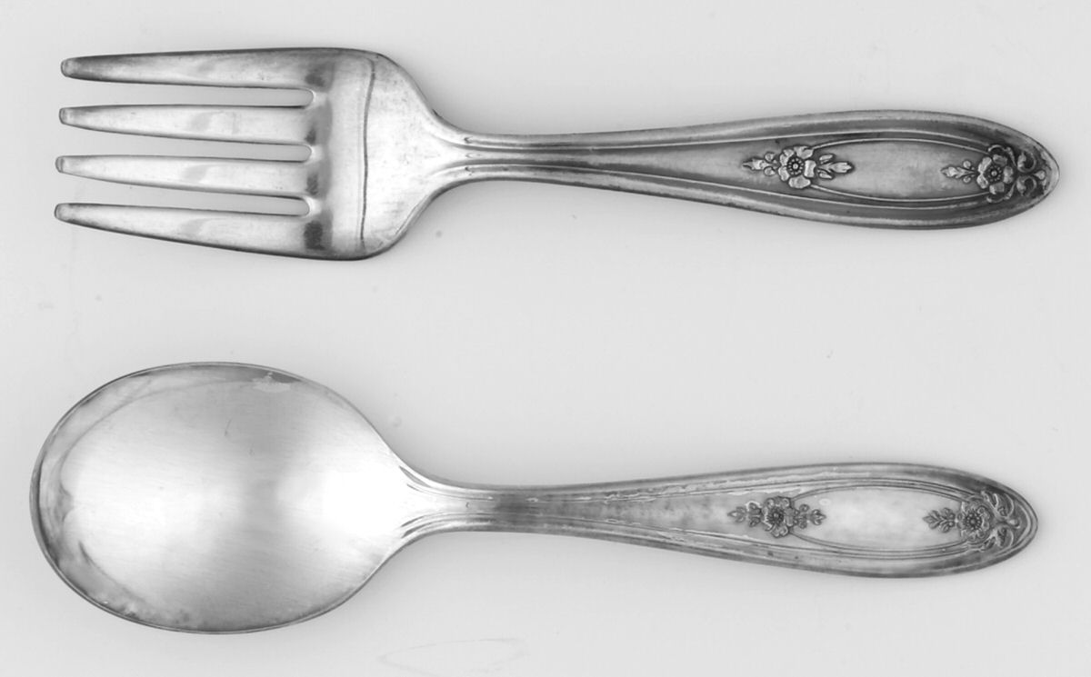 Belford (Silverplate, 1930) 2 Pc Baby Set (BF, BS) by Oneida Silver-1