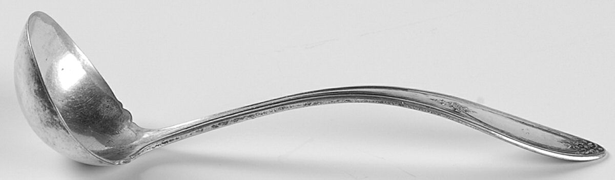 Belford (Silverplate, 1930) Solid Piece Cream Ladle by Oneida Silver-1