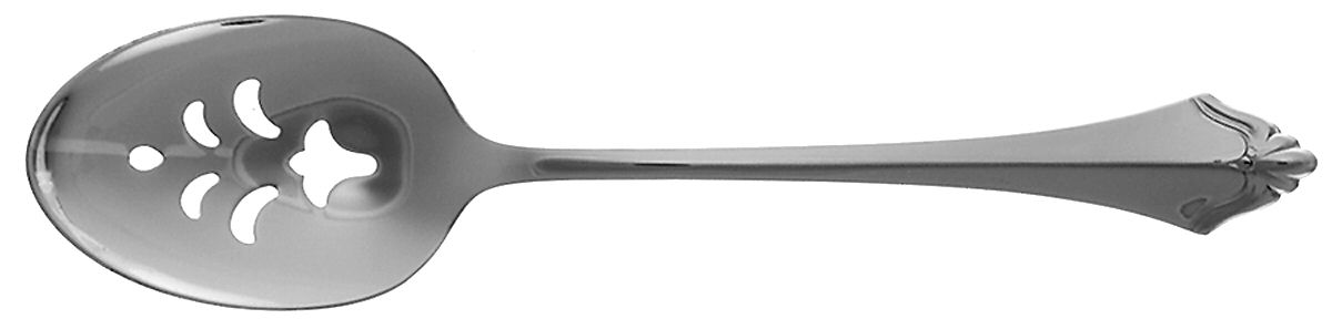 Belcourt (Silverplate, 1989) Pierced Tablespoon (Serving Spoon) by Oneida Silver-1