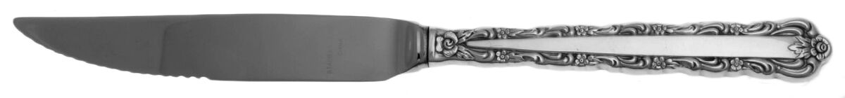 Bellfontaine (Silverplate, 1973) Steak Knife Individual Hollow, Serrate HC by Oneida Silver-1