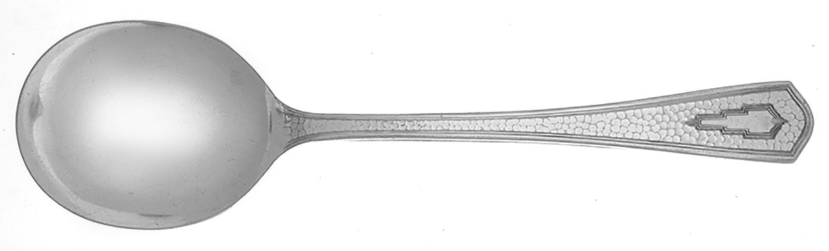 Beacon-Miami (Silverplate, 1931) Round Bowl Soup Spoon (Gumbo) by Oneida Silver-1