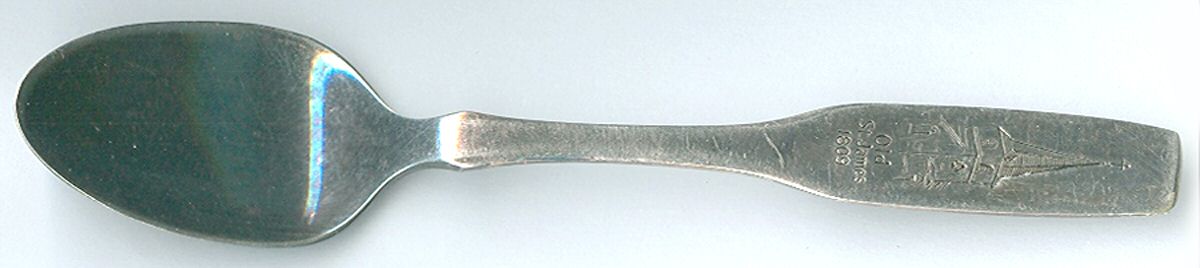 Bennington (Silverplate, 1959) Souvenir Spoon (Demitasse) by Oneida Silver-1