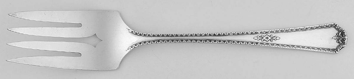 Berkeley (Silverplate, 1929) Medium Solid Cold Meat Serving Fork by Oneida Silver-1