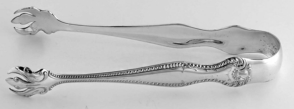 Bernice (Silverplate, 1900) Sugar Tongs by Oneida Silver-1