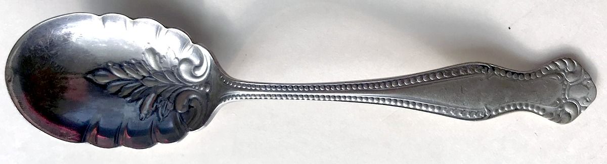 Bernice (Silverplate, 1900) Sugar Shell Spoon by Oneida Silver-1