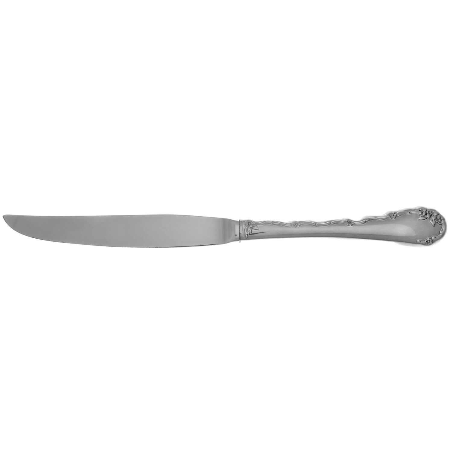 Belle Rose (Stainless) Steak Knife Individual Hollow, No Serrate HC by Oneida Silver-1