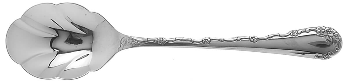 Belle Rose (Stainless) Sugar Shell Spoon by Oneida Silver-1