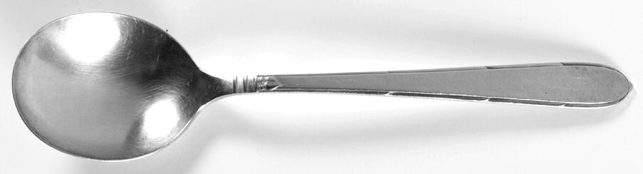 Berkley Square (Silverplate, 1935) Round Bowl Soup Spoon (Gumbo) by Oneida Silver-1