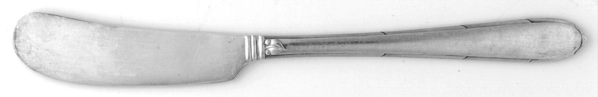 Berkley Square (Silverplate, 1935) Flat Handle Butter Spreader by Oneida Silver-1