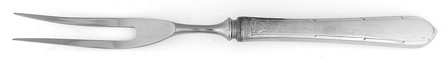 Berkley Square (Silverplate, 1935) Small Steak Carving Fork with Stainless Prongs by Oneida Silver-1