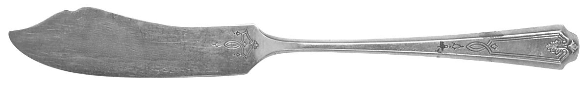 Beverly (Silverplate, 1922) Flat Handle Master Butter Knife by Oneida Silver-1