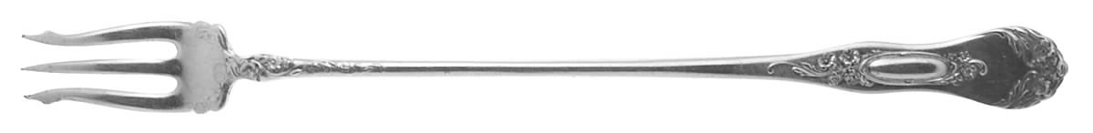 Beverly (Silverplate, 1909) Long Handle Pickle/Olive Fork by Oneida Silver-1