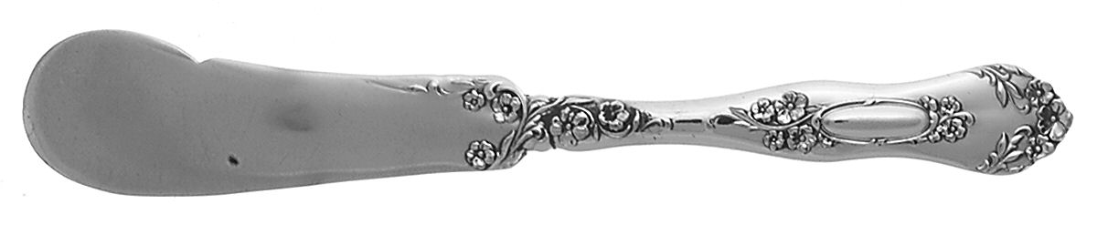 Beverly (Silverplate, 1909) Flat Handle Butter Spreader by Oneida Silver-1