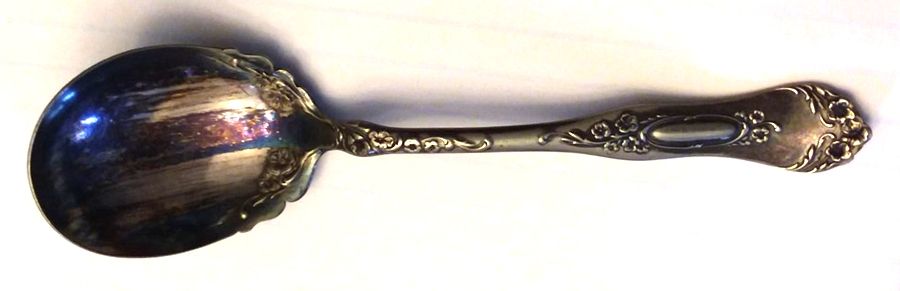 Beverly (Silverplate, 1909) Sugar Spoon by Oneida Silver-1