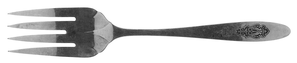 Bird of Paradise (Silverplate, 1923) Small Solid Cold Meat Serving Fork by Oneida Silver-1