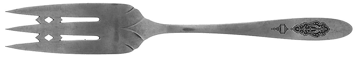 Bird of Paradise (Silverplate, 1923) Cake Serving Fork by Oneida Silver-1