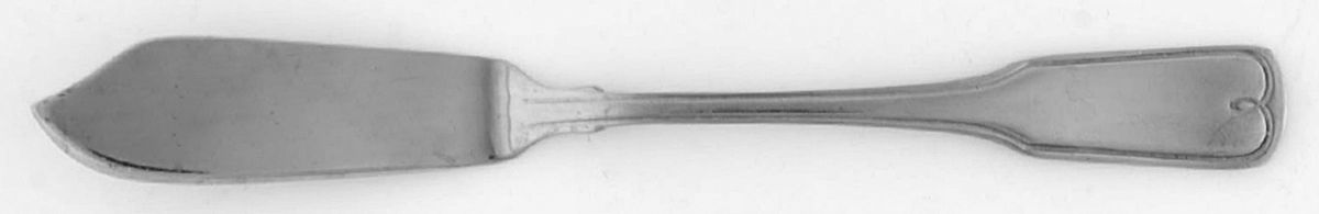 Boston Colonial (Stainless) Flat Handle Master Butter Knife by Oneida Silver-1
