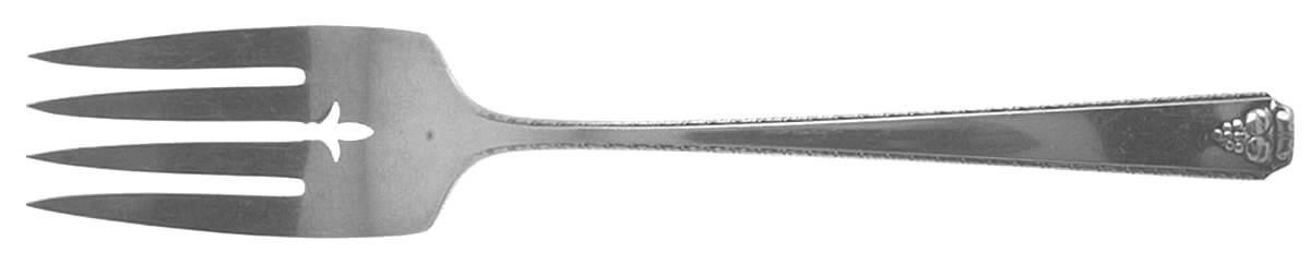 Bordeaux (Silverplate, 1945) Medium Solid Cold Meat Serving Fork by Oneida Silver-1