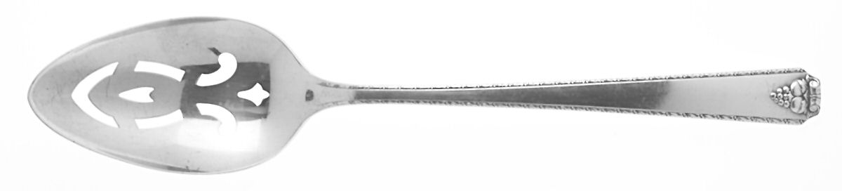 Bordeaux (Silverplate, 1945) Pierced Tablespoon (Serving Spoon) by Oneida Silver-1
